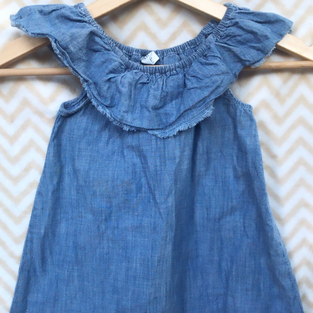 Off Shoulder Denim Dress